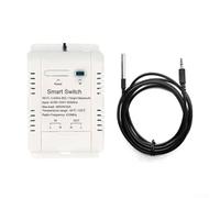 16A with 2M Wire, Switch Sensor 16A/20A with RF433MHz for App Remote Control and Real- Monitoring, AC 85-250V Timer Energy Statistics Function, White