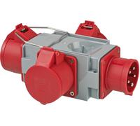 16Amp 5Pin Plug to 3 x 16Amp 5Pin 415V Sockets | Power Distribution Splitter