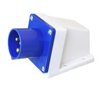 16Amp Plug, 3 Pin 240V IP44 2P+E Waterproof Industrial Connectors for Camping, Caravan, Workshop, Outdoor Use, Blue