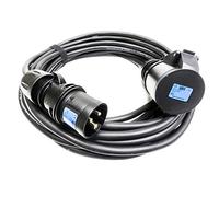 16amp Plug to 32amp Socket Black Events CEEform Commando Power ADAPTER (3x2.5mm)