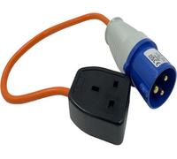 16amp to 13amp Adapter 3 Pin to UK Socket Converter 110v To 240v Converter Hook Up Camping, Generators & Caravan Mains Hookup 250V 16A Electric 16amp Plug Sockets