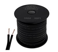 16AWG Gauge Speaker Cable Speaker Wire 50FT Black ¡