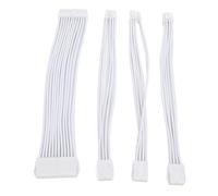16AWG PSU Cable Extension,GPU Power Supply with Cable Comb and Cable Management Clips,30CM Length Nylon Weave Motherboard Graphics Card Extension Cable (White)