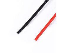 16AWG Silicone Wire High Temperature Resistant Flexible Stranded Copper Cable for Model Airplanes Industrial Machines Black Red 5m