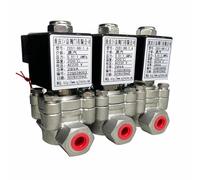 16bar 1.6MPa 2 Way high Temperature steam Solenoid 200℃ Valve 1/4 3/8 24V Orifice 8mm SS304 Large Flow Valve(G-24v)