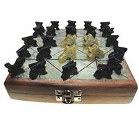 16cm Folding Bagh Chal |Fair Trade Nepalese Handmade Wooden Traditional Boardgame & Instructions