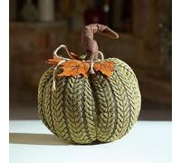 16cm Green Plush Pumpkin Soft Fabric Autumn Decoration for Halloween & Seasonal Displays Marco Paul Green One Size