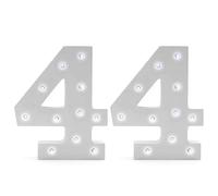 16cm LED Light Up Number 0 to 9 Birthday Anniversary Retirement Includes Battery (44)