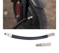 16cm Rubber Inflator - Hose Construction Automotive Air Compressors Extension Tire Stainless Steel Silver Black Having for Fittings Compatible