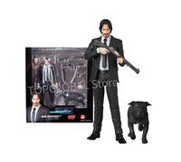 (16cm with box) Mafex 085 JOHN WICK Chapter 2 with Dogs Action Figure Doll Horror Halloween PVC Collectible Joints Moveable