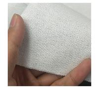 16CT Sky Blue .Black. Earth Linen Aida Cloth Cross Stitch Fabric Canvas DIY Handcraft Supplies Stitching Embroidery for Cross Stitch, Garment Craft(White,14CT_100-150CM)