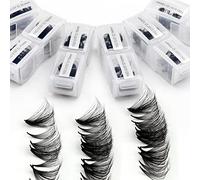 16D Premade Fans Eyelash Extensions 1200PCS Pre Made Fans Lashes 0.07mm C Curl Mixed Tray 9-20mm Handmade Loose Volume Lash Extension Premade Lash Fans (1200-16D-0.07-C-920)