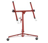 16ft Coated Mobile Drywall Hoist Heavy Duty Plasterboard Lifter with Caster Panel Sheet Lift