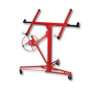 16ft Drywall Hoist Plasterboard Lifter Jack Tool, Red