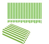 16ft Manual Retractable ning - Green-White Striped UV-Resint Canopy Sune (20x10ft/6x) for Easy Outdoor Patio Protect, Quick Inllat & e Soluts