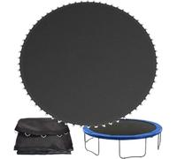 16ft Round Trampoline Replacement Mat with 108 Buckles Durable Black Jumping Surface for 6ft to 16ft Trampolines Bounce Sheet for Safe Fun