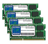 16GB (4 x 4GB) DDR3 1866MHz PC3-14900 204-PIN SODIMM MEMORY RAM KIT COMPATIBLE WITH LAPTOPS/NOTEBOOKS