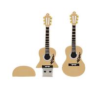 16GB Guitar Model USB 3.0 Flash Drive Pen Drive Thumb Drive Pendrive USB Memory Stick Jump Drive Compact Size USB Flash Disk USB Drive USB 3.0 Stick - Light Brown