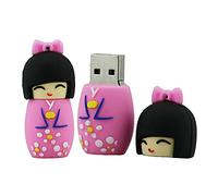 16GB Japanese Kimono Girl Shape USB Flash Drives Pen Drive Memoria Flash Stick PenDrives USB Flash Disk Thumb Drive U Disk USB Drive USB (Pink)