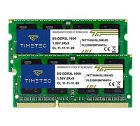 16GB Kit (2x8GB) DDR3L/ DDR3 1600MHz PC3-12800 Unbuffered Non-ECC 1.35V
