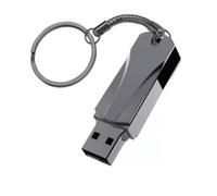 16GB USB 3.0 Flash Drive Rotatable Metal Thumb Drive with Write Protection Switch LED Indicator (black)