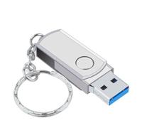 16GB USB 3.0 Flash Drive Rotatable Metal Thumb Drive with Write Protection Switch LED Indicator (white)