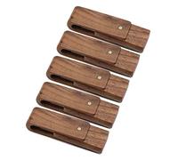 16GB Wooden USB Flash Drives 5 Pack, Anloter Bulk Flash Drives Walnut Wooden Thumb Drives Pack High Speed 3.0 for Date Storage (16GB/3.0, Walnut Wooden)
