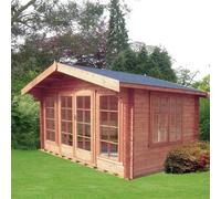 16Gx10 Shire Argyll Log Cabin 28mm to 70mm Logs - 44mm logs