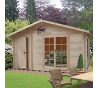 16Gx16 Shire Bourne Log Cabin 44mm Logs