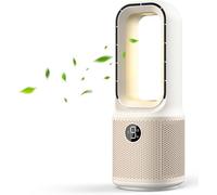 16in/24in Column Fan without Blade, Silent Tower Fan, 8 Speed, 90° Oscillation, LED Display, Bladeless Air Cooler Fan, Column Fan for Home, Office (13 inches)