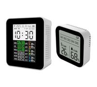 16in1 Air Quality Detector TVOC HCHO PM2 5 PM10 PM1 0 with Real Data Intelligent Temp Humidity TFT Display High Accuracy Portable Indoor Outdoor Use