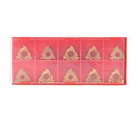 16IR AG60 Carbide Turning Inserts, CNC Lathe Cutting Tool Inserts, Premium Hardness Antiwear Carbide Insert Blades for Steel and Cast Iron Machining, 10pcs Pack for Metalworking an