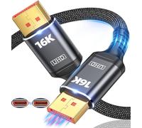 16K Displayport Cable 2.1, VESA Certified DP to DP Cable Available in 1M,1.5M, 2M, 3M, 5M, 6M, 7.5M Lengths for Selection,[16K@60Hz, 8K@120Hz, 4K@240Hz 165Hz 144Hz], Support 80Gbps HDR, HDCP DSC 1.2a