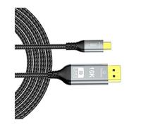 16K USB C To Displayport Cable Type-C To DP2.1 Extension Adapter 8K 60Hz 4K 240Hz 80Gbps UHD For Laptop Monitor For Data Connection