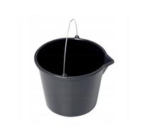 (16L, 1) Plastic Bucket Black Heavy Duty Standard Builders Equestrian Various sizes
