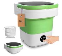 16L Mini Washing Machines with Spin Basket 3 Wash Modes Timer - Collapsible Mini Washer, Portable Washing Machine - Deep Cleaning Portable Clothes Washer for Travel Apartment Camping Dorm Hotel Home
