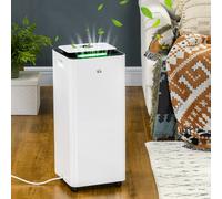 HOMCOM 16L/Day 3500mL Portable Quiet Dehumidifier with Air Purifier Filter, 24H Timer, 5 Modes, Electric Moisture Air Dehumidifier for Home Laundry Basement, White