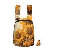 16L Ultra Hiking Backpack Foldable Packable Daypack for Men & Women | Bees And Sunflowers Hiking Daypack Lightweight Packable Waterproof Reusable Collapsible Bag