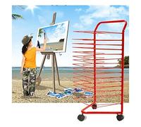16Layer Drying Rack for Oil ings Adjustable FloorStanding Art Display with Pulleys Foldable Rack Perfect for Kids and Artists 4K