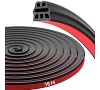 16M Car Door Seal Automotive for Mercedes Benz Citan W420 I 2021-2024, 6 Hole Rubber Seal Strip Self-Adhesive Soundproofing Weather Stripping Auto Door Soundproofing