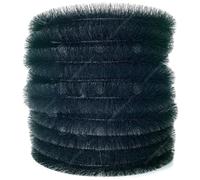 (16M) Gardenersdream Gutter Brush Black Leaf Guard Moss Debris Filter