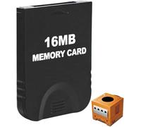 16MB(251 Blocks) Game Memory Card,Game at Cube Memory Card Original Console Accessory Kits(Black)