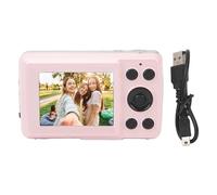 16megapixel HD Digital Camera,16X Digital Zoom 1080P 16M Auto Focus Digital Camera,2.4 Inch LCD Screen Portable Camera,Practical CCD Camera Suitable for All Kinds of Scene Shooting (Pink)