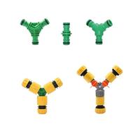 16mm 1/2 3/4 Inch Y Connector 2/3-Way Garden Tap Hose Water Splitter With Nipple Quick Irrigation Valve(DVPPS02)