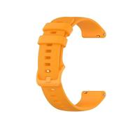 16mm, 18mm, 20mm, 22mm Silicone Strap Watchband Accessories Unisex(Yellow,18mm)