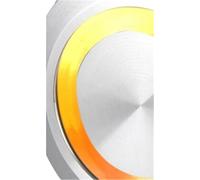 16mm 19mm 22mm Momentary Tri-Color Ring LED Reset Metal Electric Pushbutton Switch 1Pcs(Yellow led color,22mm,LED Voltage 3V)