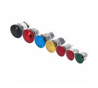 16mm 19mm 22mm Mushroom Type Metal Push Button Switch Waterproof Self-reset/Momentary Fixed Self-locking Screw/Welding Pin IDGTTLDF(Red,FIXED SELF-LOCKING_WELD_19MM)