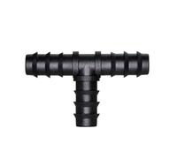 16mm 20mm 25mm PE Pipe Barb Connectors Tee Elbow Straight End Garden Water Drip Irrigation Hose Reducer Splitter Fitting(Tee,20MM-5 Pieces)