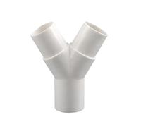 16mm/20mm PVC Y Type Tee Fork Water Pipe Connectors Aquarium Tank Accessories Garden Irrigation Drip Box Tee Joint Parts(Inner Diameter 20mm,5 Pieces)