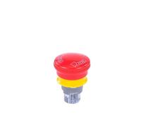 16mm 22mm Ultra Thin Plastic emergency stop button mushroom emergency switch self-locking stop charging pile power outage on off(U16mm-1NC)